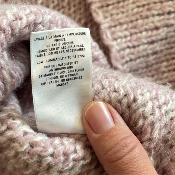 Anthropologie Moth Lavender Bow Back Sweater - M - Picture 10 of 10